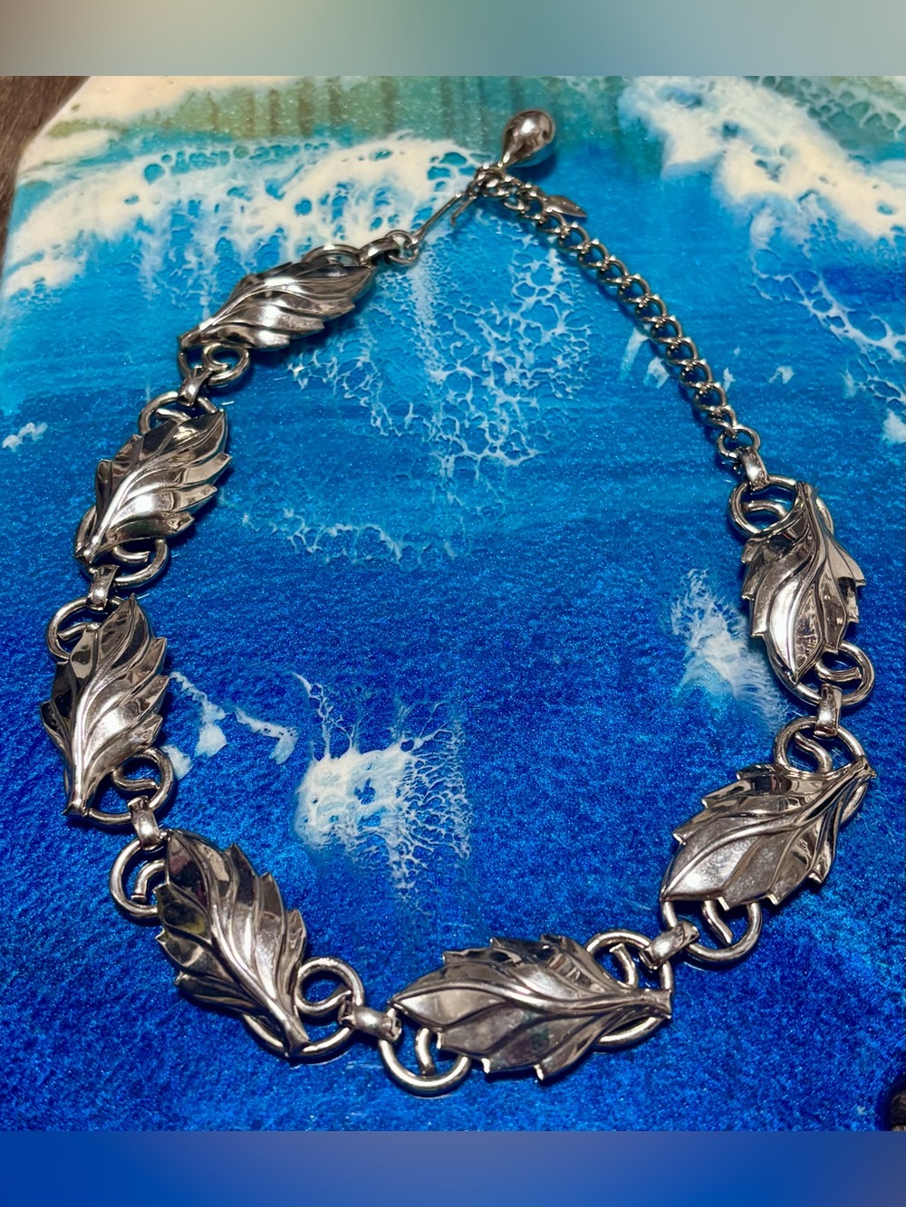 Vintage Silver-Tone Marino Statement Collar Necklace